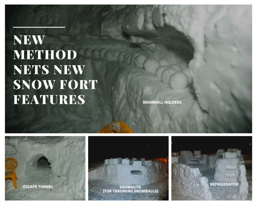 New method nets new snow fort features