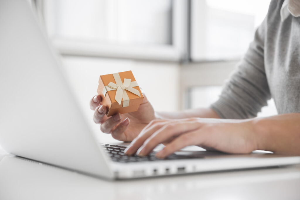 woman sitting table with laptop